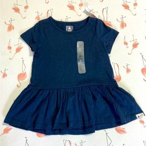 NWT 🌟 Gap Kids Peplum Top Navy Size 3T